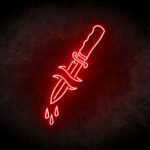Dripping Dagger Neon Sign - Neonreclame borden