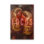 FOCUS – Neon Motivational Art